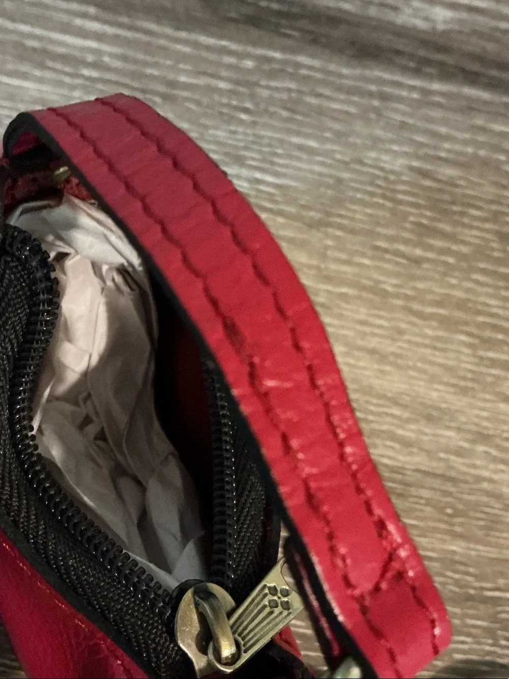 Patricia Nash Micro Morgna NWT Keychain Bag Charm Pouch Red 3.25x2.25x1.5 Heart